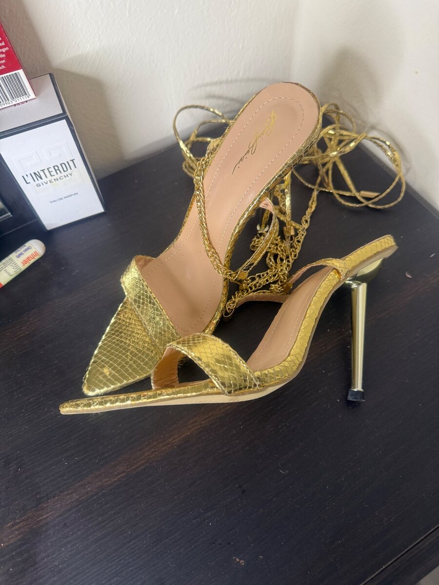 New Gold Heels in size 40