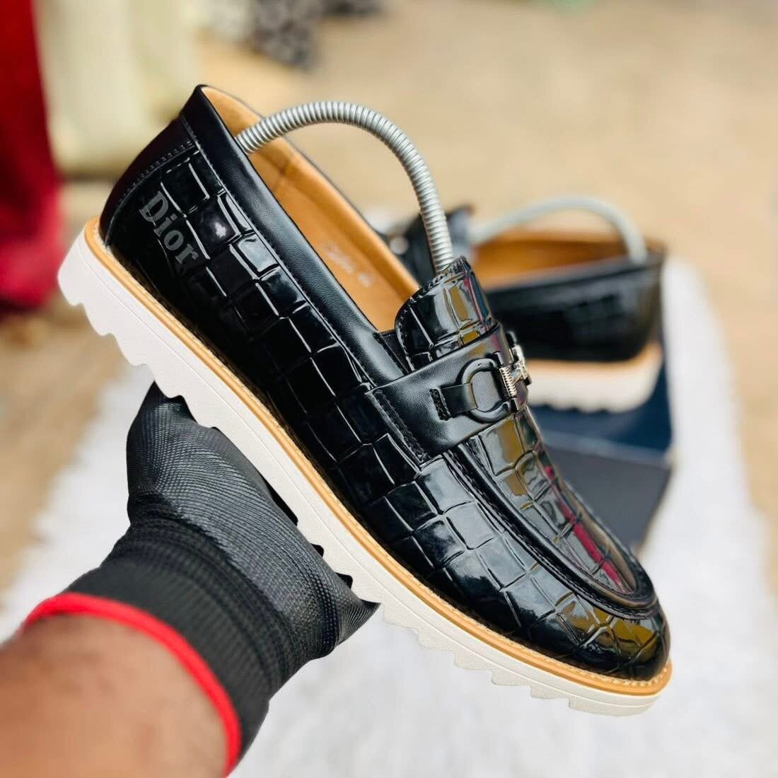 Mocassins en cuir Dior tendance