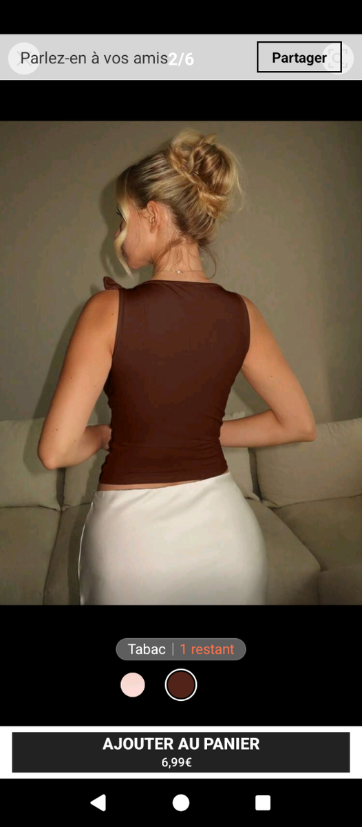 Débardeur Femme Élégant