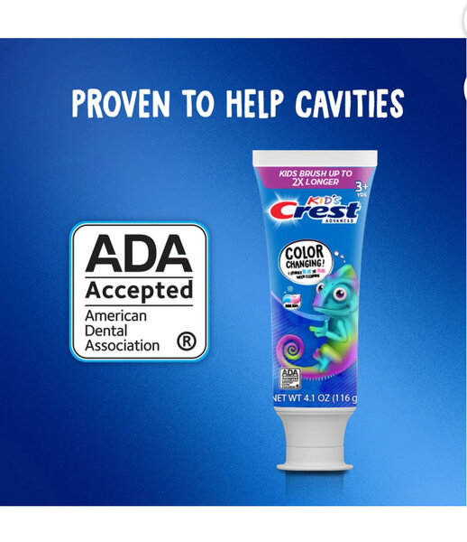 Crest Kids Color Changing Toothpaste
