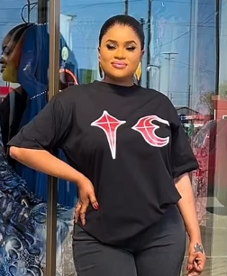 Women's Black Printed T-shirt