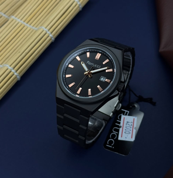 часы черные мужские