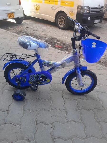 Vélo Enfant Bleu avec Stabilisateurs