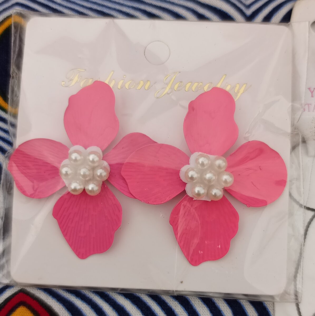 Boucles d'oreilles roses fleur