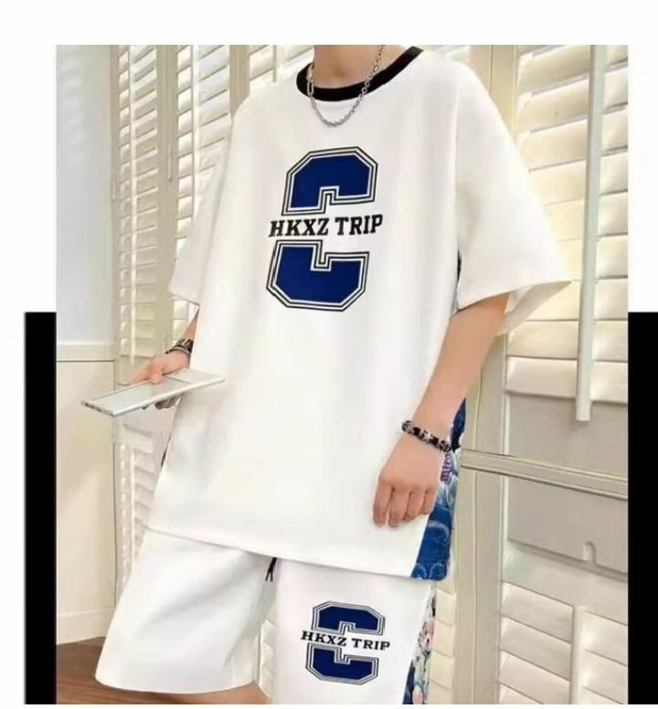 Ensemble Décontracté Blanc Homme