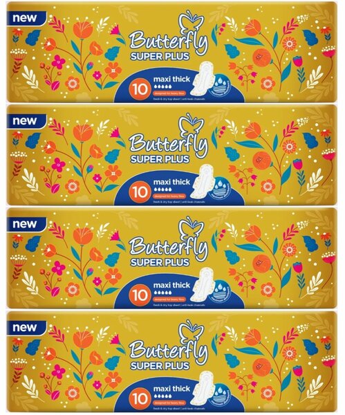 Butterfly sanitary pads
