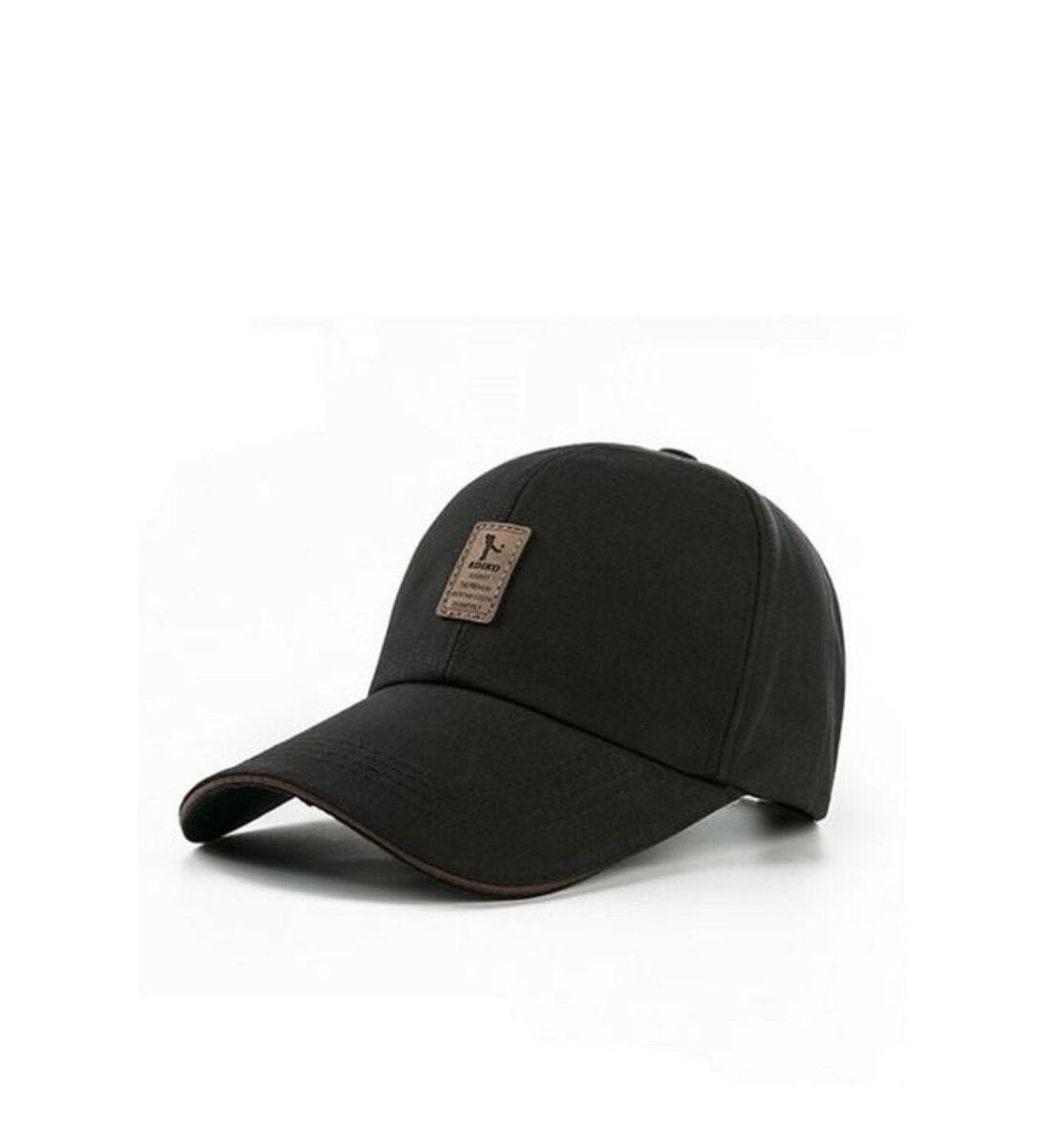 Casquette noire en coton