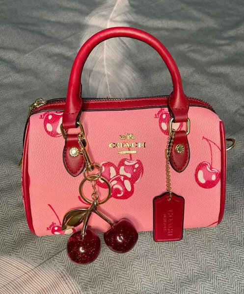 Sac bandoulière cerises coloré
