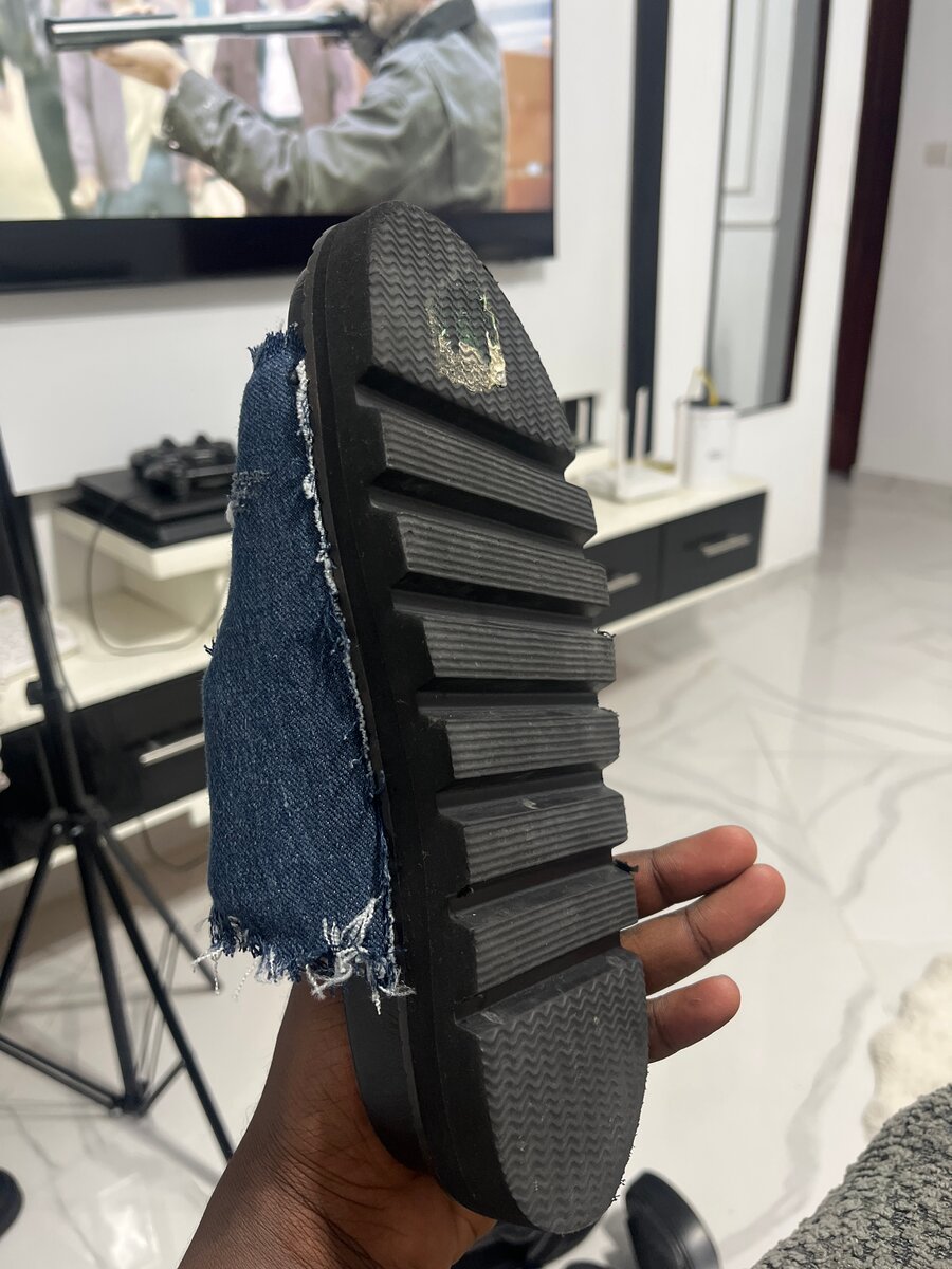 Sandales en denim décontractées