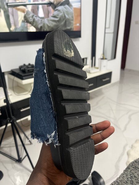 Sandales en denim décontractées