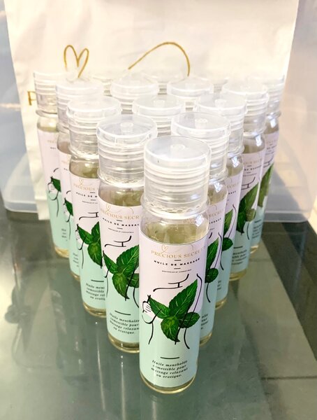 Huile de massage mentholée