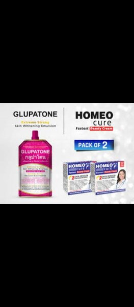 100% Original  2 Homeo Cure creams 1 Glupatone Serum