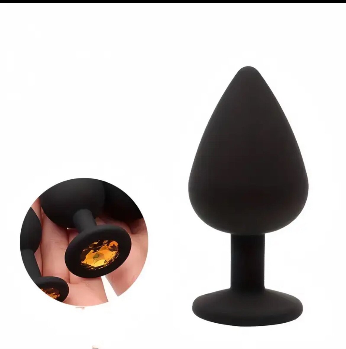 Plug Anal en Silicone Noir