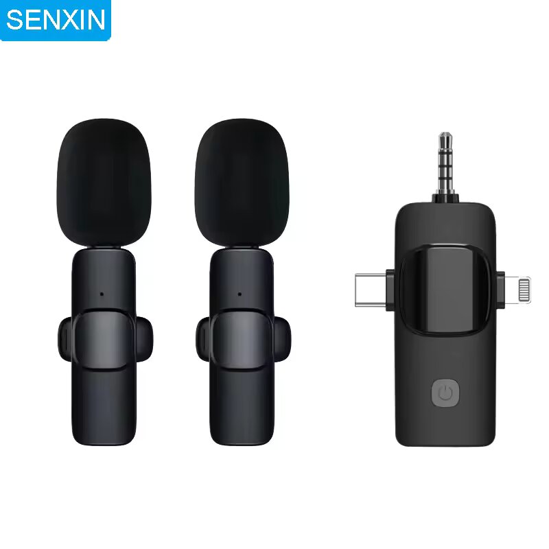 Wireless Lavalier Microphone K15 for iPhone Android 3.5mm fo