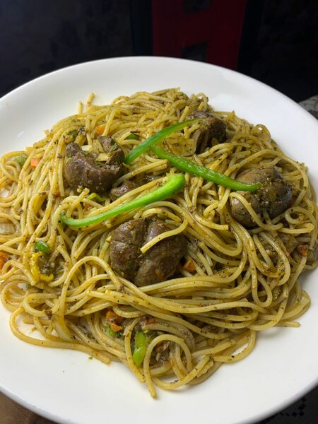 Spaghetti rognon et boulette