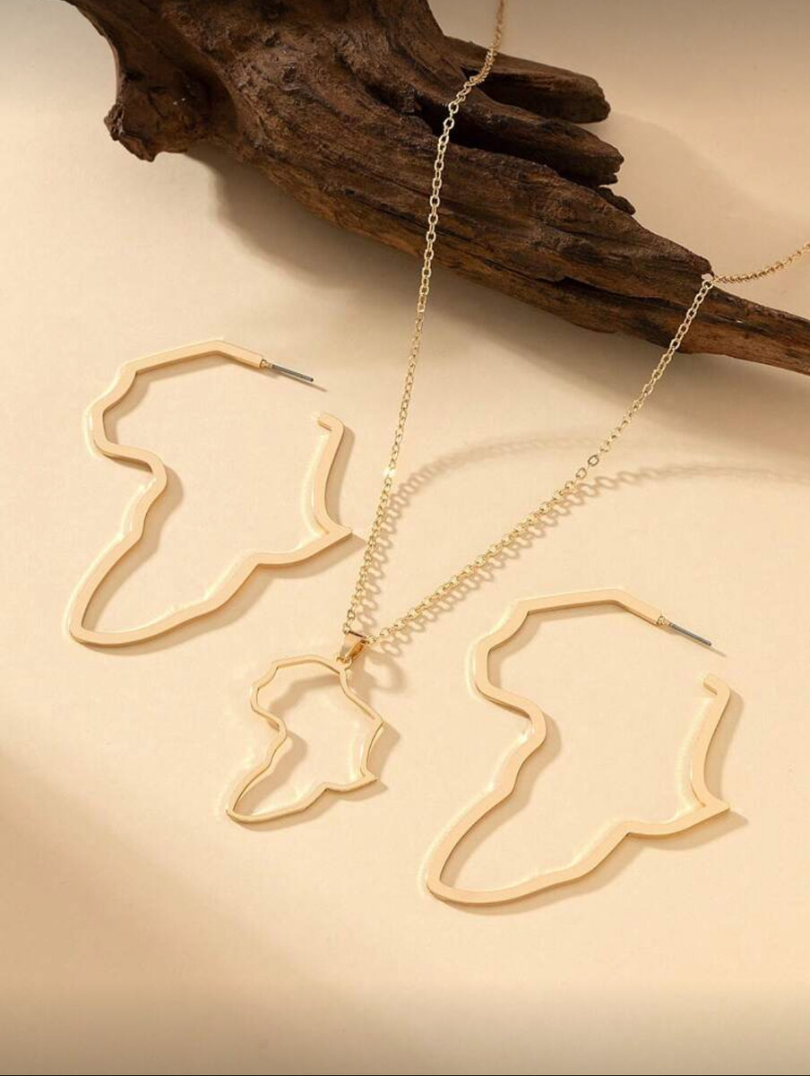 Ensemble Collier Boucles Afrique