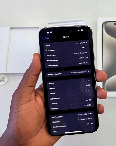 iPhone 15 Pro Max 512 Go