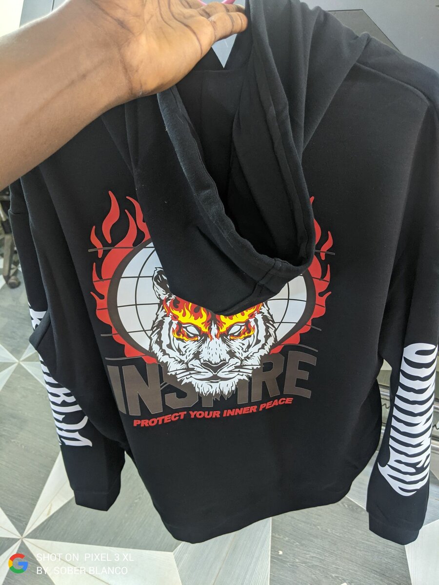 Untamed Inner Peace Black Hoodie