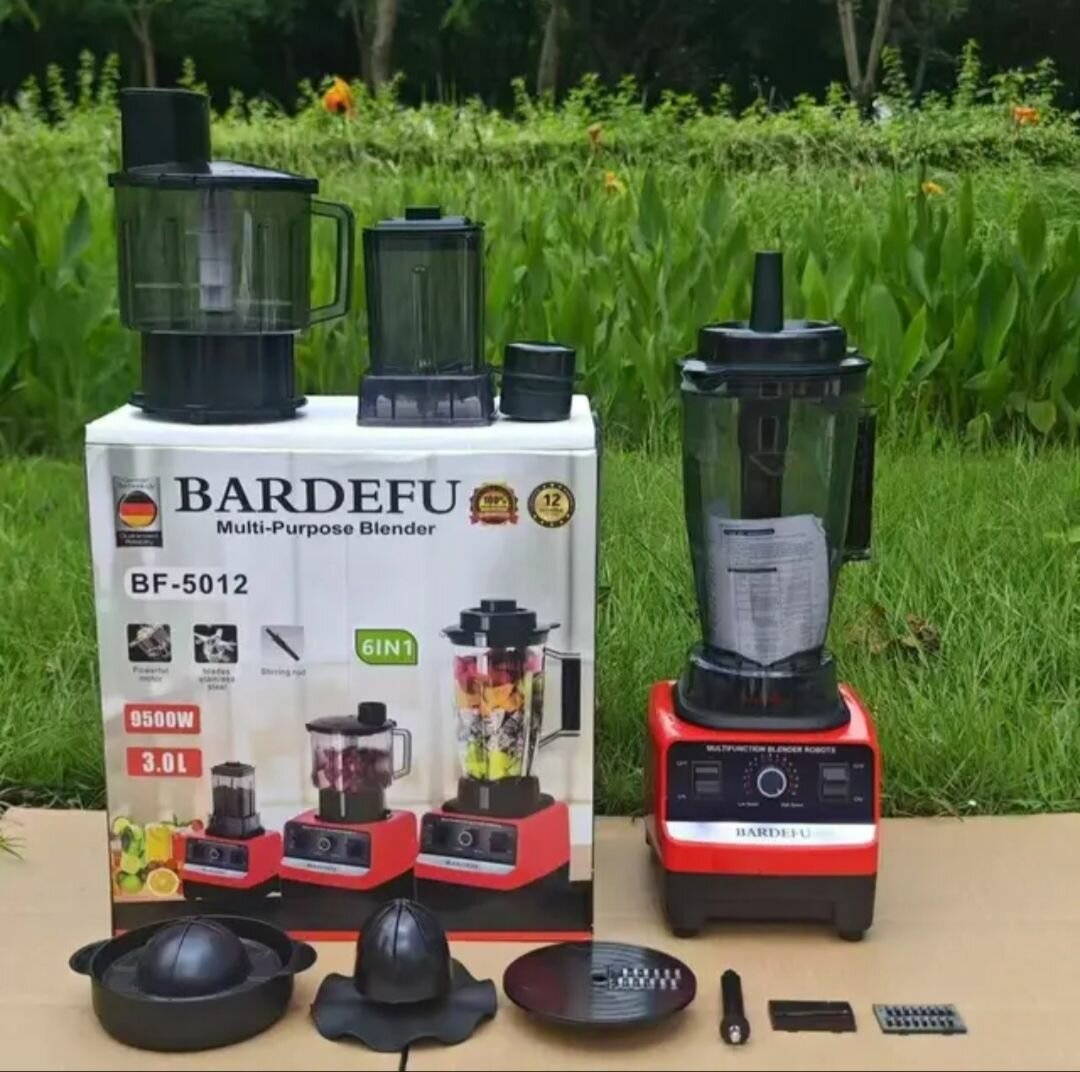 6 in 1 blender, grinder, processor ,juicer, shredder &slicer