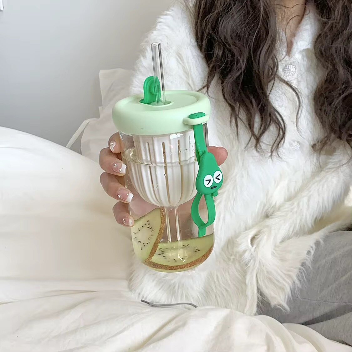 Gobelet en verre kawaii