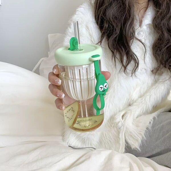 Gobelet en verre kawaii