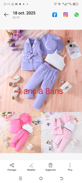 Ensemble Élégant Enfant