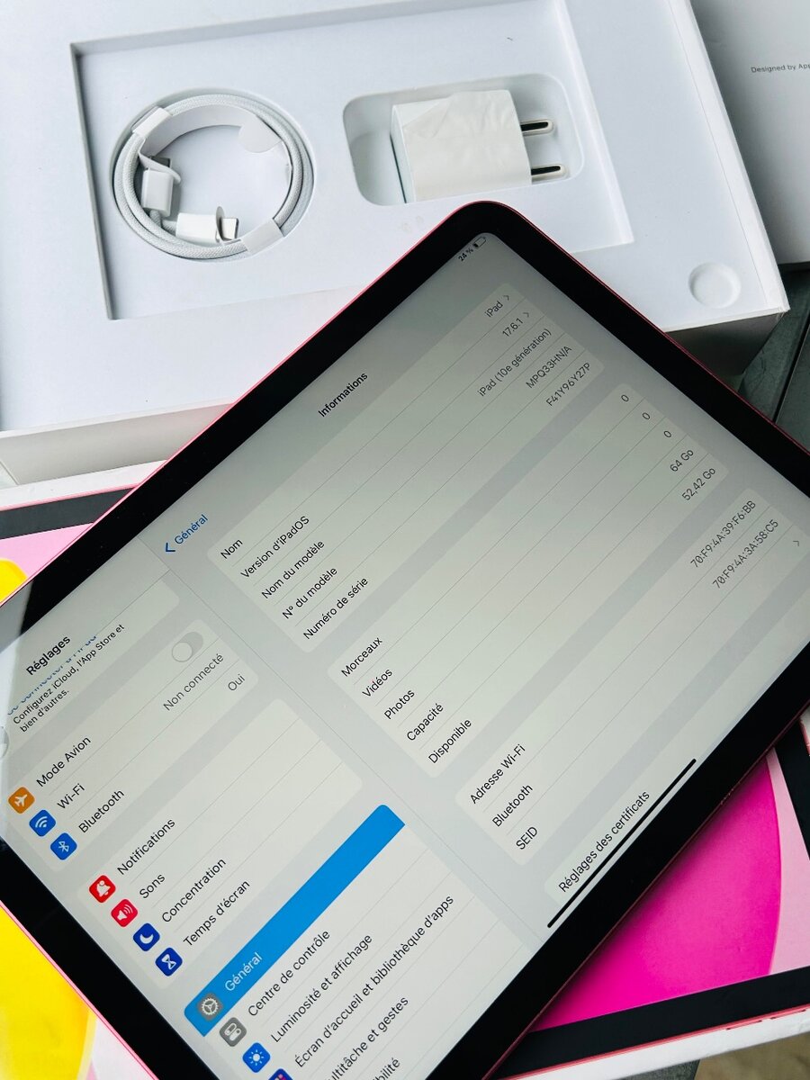 Tablette moderne et élégante