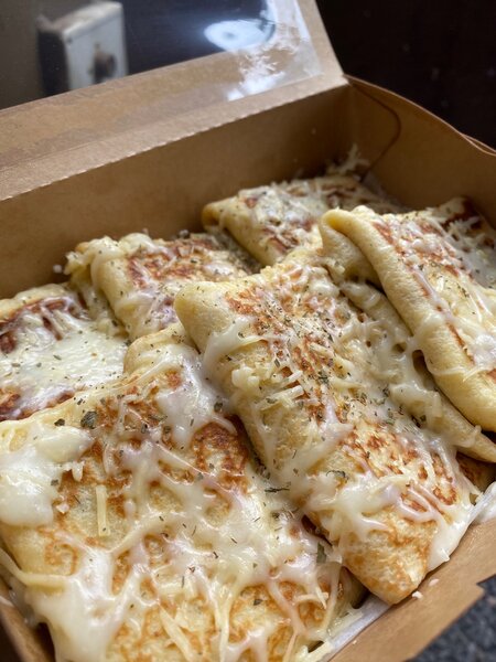 crêpes aux poulets et fromages