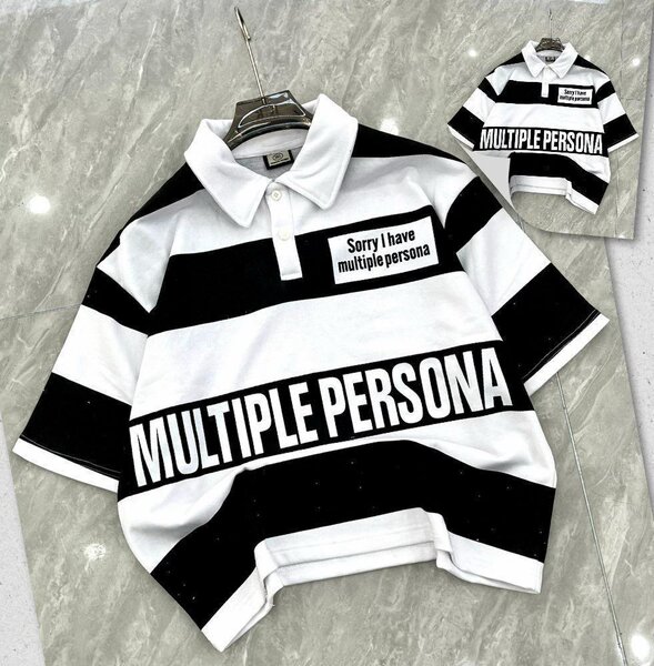 Polo à rayures "Multiple Persona"