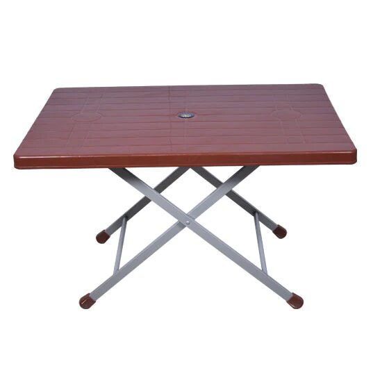 Plastic table folding