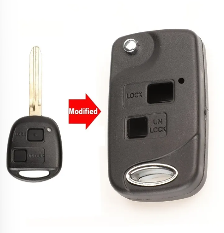 2 Buttons Modified Flip Remote Key Shell