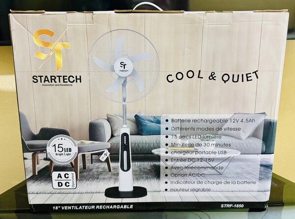 Ventilateur Rechargeable STARTECH