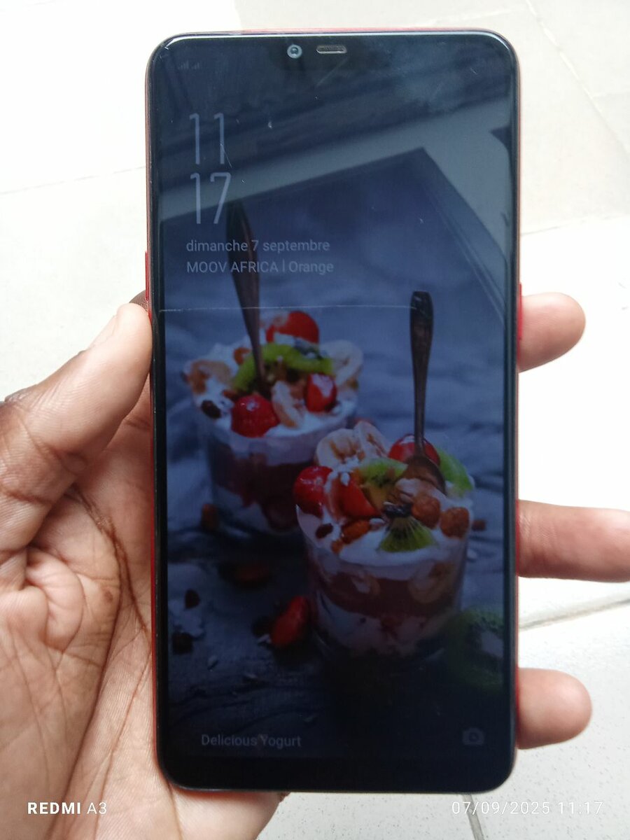 OPPOA3sTéléphone Rouge Élégant