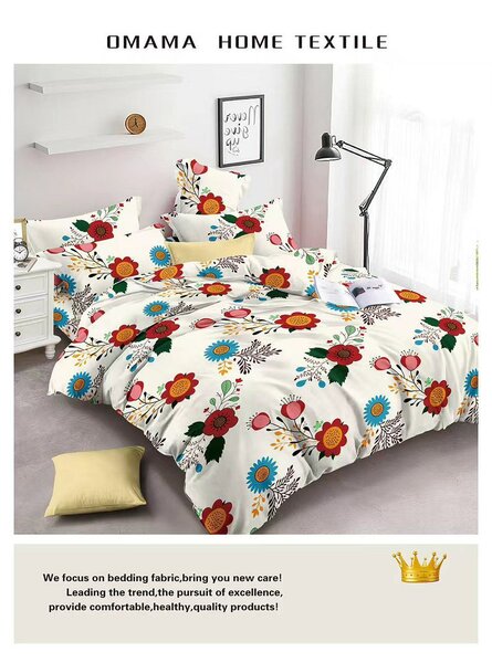 1 bedsheets with 3 pillowcases