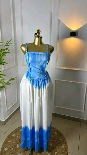 Robe longue tie-dye élégante