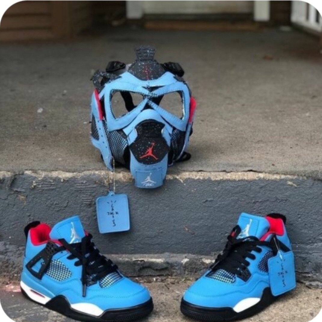 Jordan sneaker with face mask