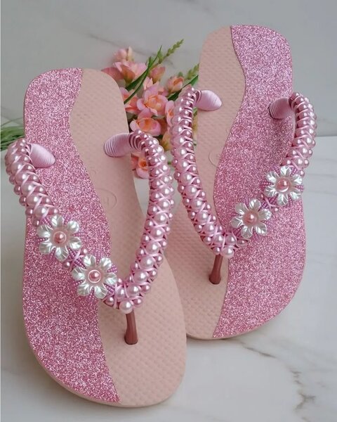 Sandales Perlées Éclatantes