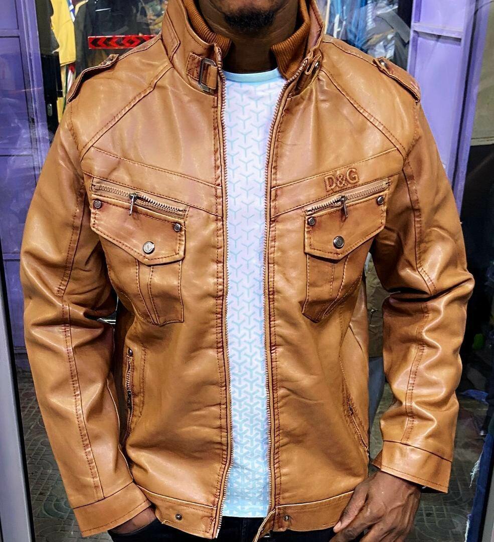 Veste homme en cuir stylée