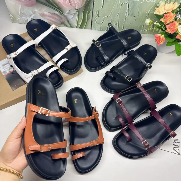 Sandales plates élégantes