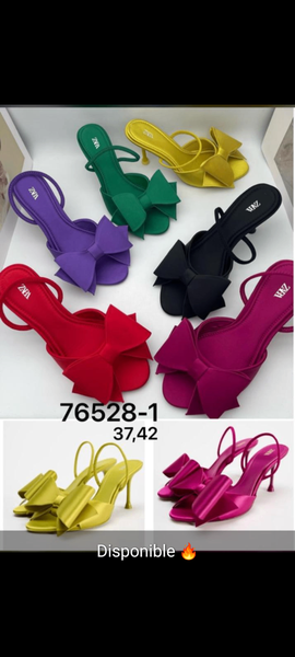 Sandales à talons noeud élégant