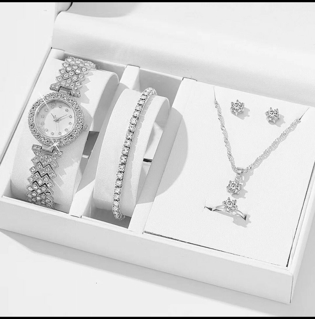 Ensemble Bijoux et Montre Éclatant