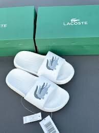 Claquette Lacoste : Croco slide