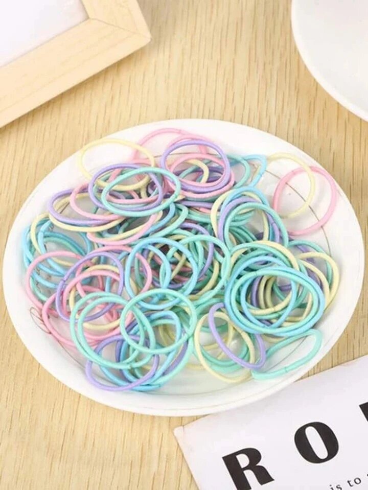 Élastiques à cheveux multicolores