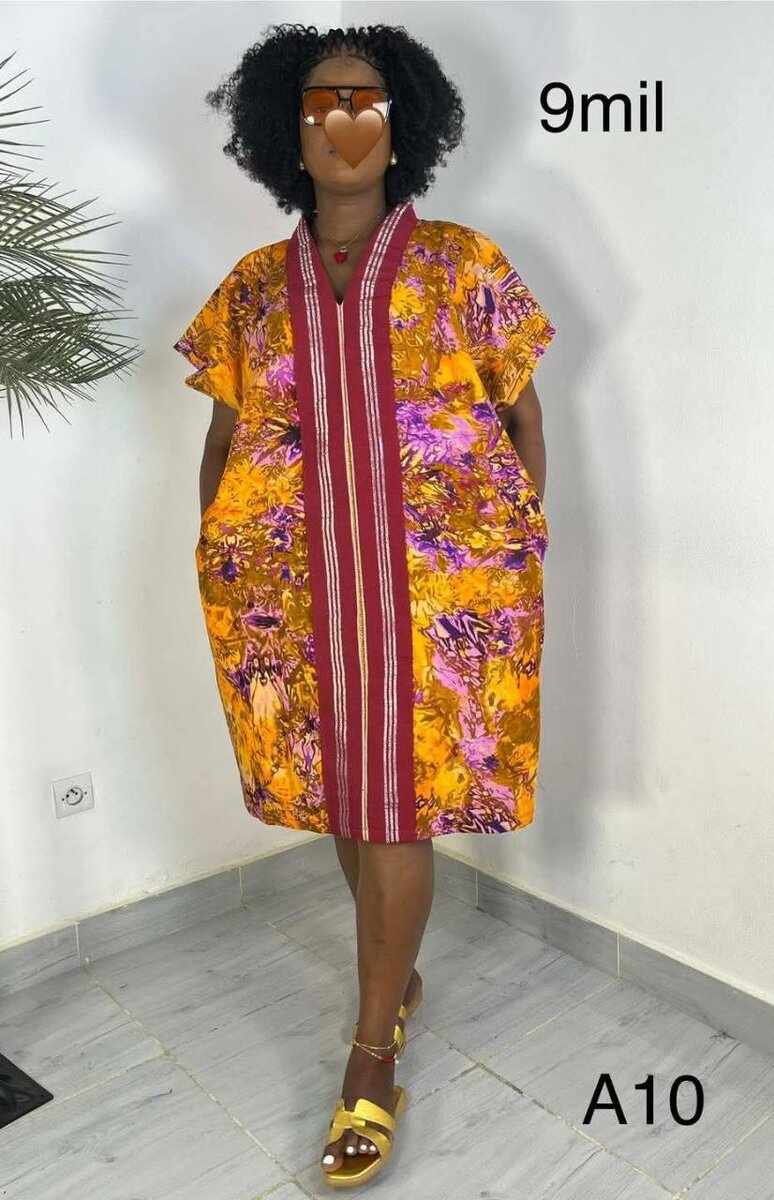 Robe Caftan Colorée Femme