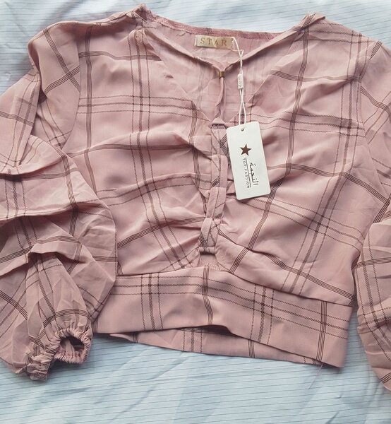 Chic Plaid Women's Blouse