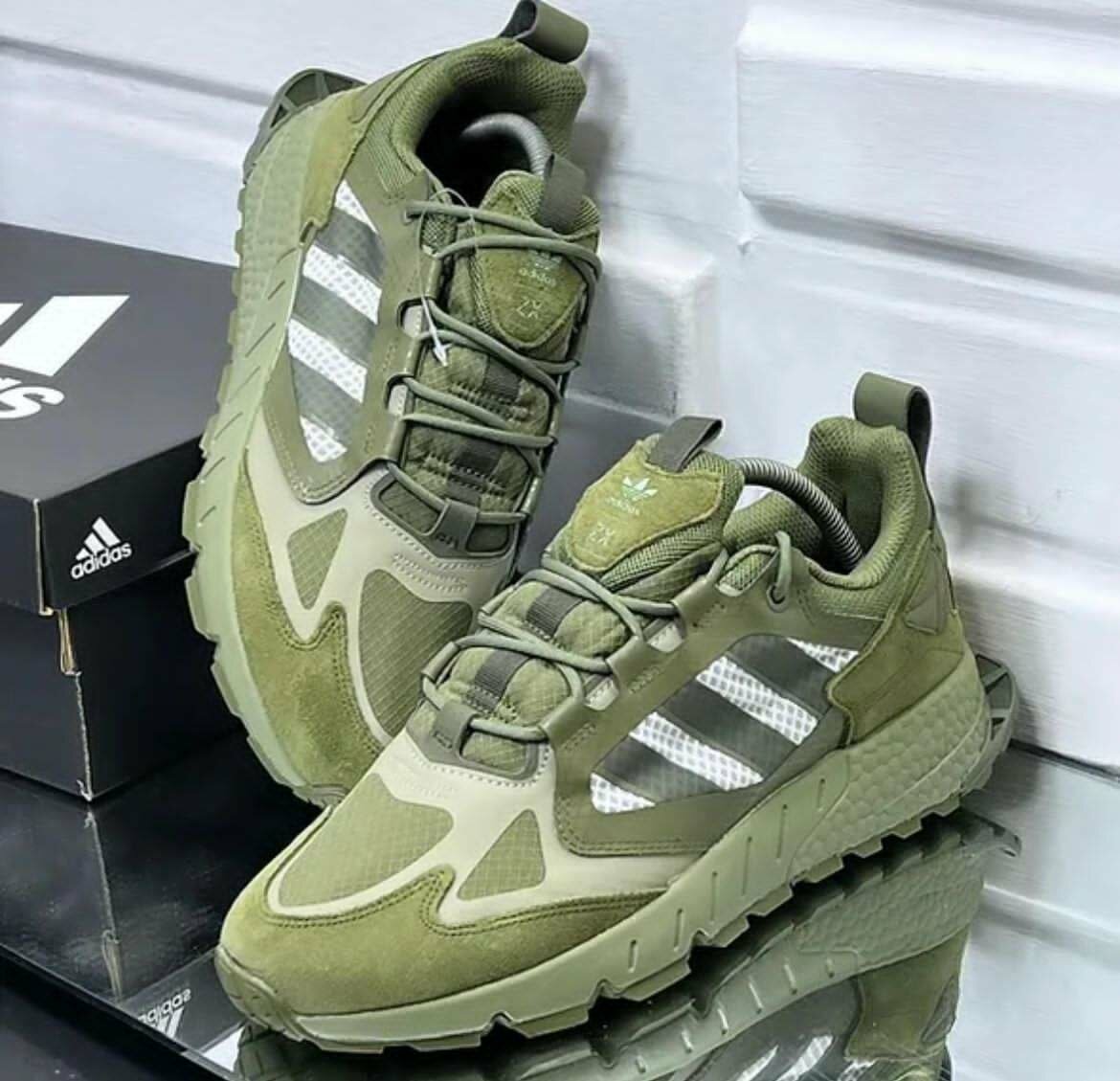 Baskets de Running Vertes