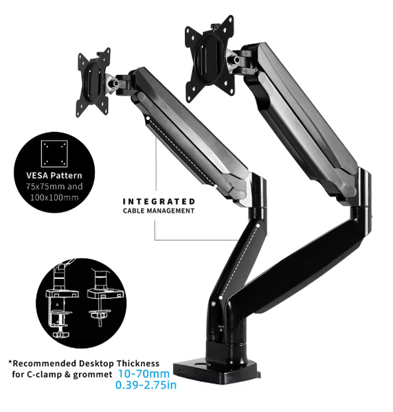 Support Double Ecrans -Robot -