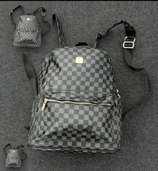 Sac à dos motif damier