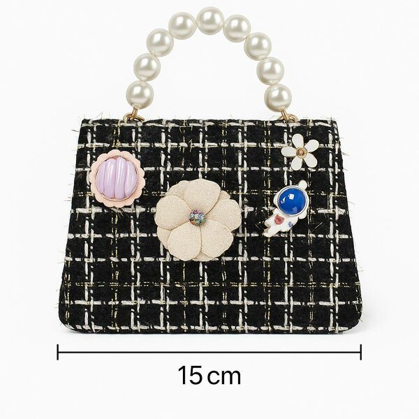 Sac à main perles élégant