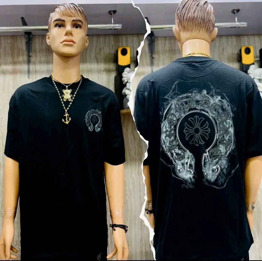 T-shirt noir graphique